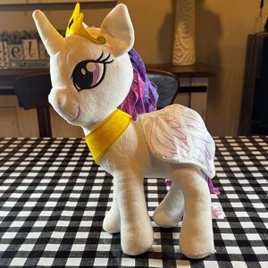 My Little Pony PRINCESS CELESTIA 12” Plush w/ FLUTTERING PEGASUS WINGS Hasbro